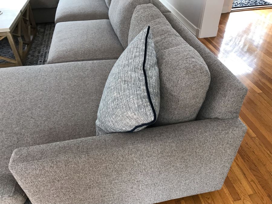 Room And Board Linger Sectional With Chaise Down Blend Sofa With Throw Pillows Retails $6,800 [Photo 7]