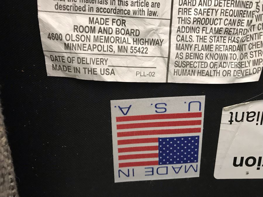 Room And Board Linger Sectional With Chaise Down Blend Sofa With Throw Pillows Retails $6,800 [Photo 14]