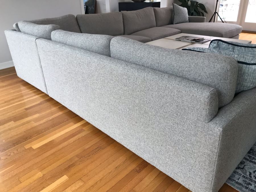 Room And Board Linger Sectional With Chaise Down Blend Sofa With Throw Pillows Retails $6,800 [Photo 12]