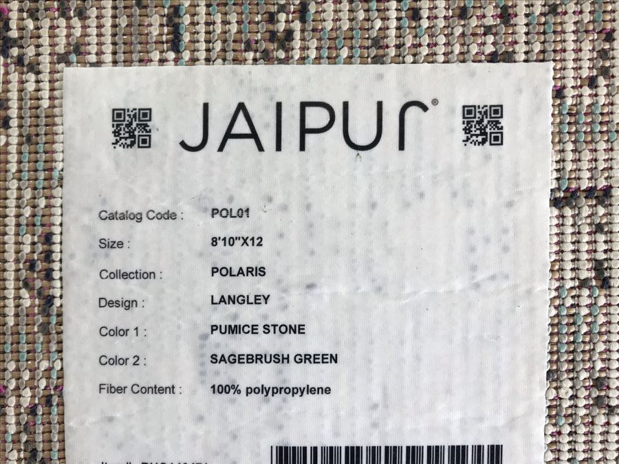 Jaipur Pol01 Polaris Collection Synthetic Area Rug 8'10 X 12' Retails For $675 [Photo 8]