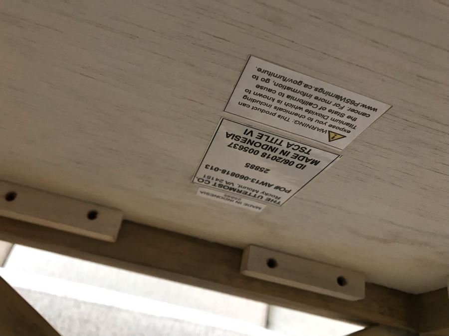 Wood And Marble Coffee Table By The Uttermost Co 40 X 40 X 18 [Photo 8]