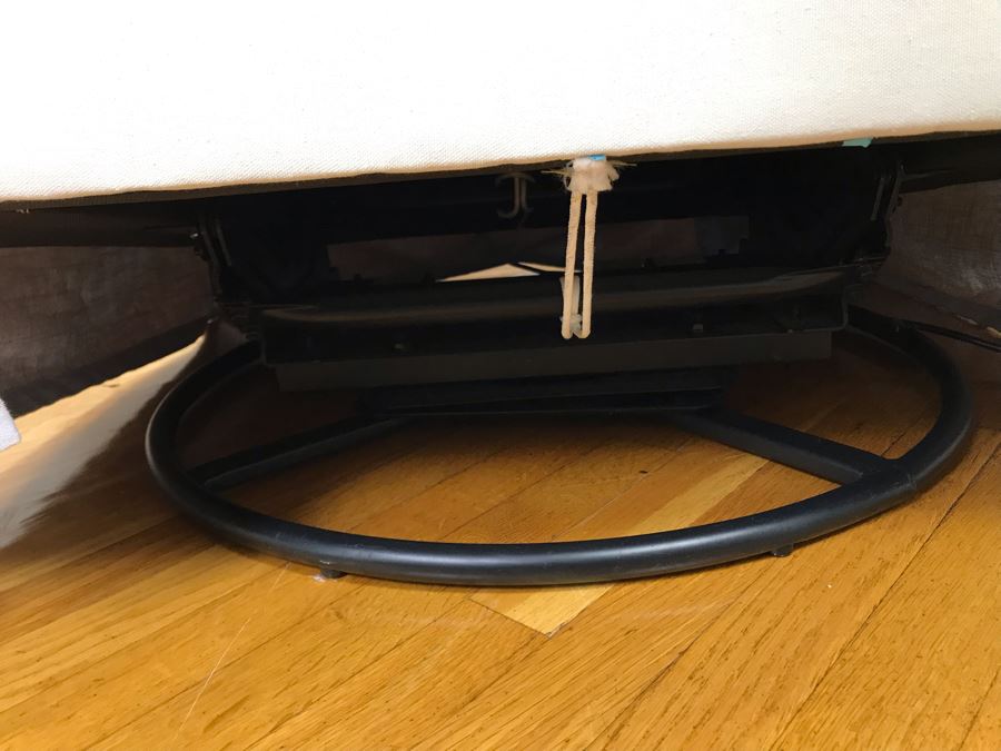 Pottery Barn Swivel Rocker Armchair With Slipcover [Photo 6]