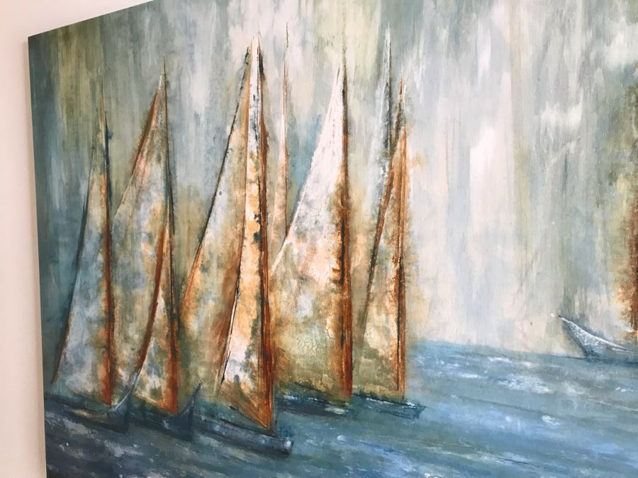 Canvas Sailing Sailboats Print 60 X 45 [Photo 5]