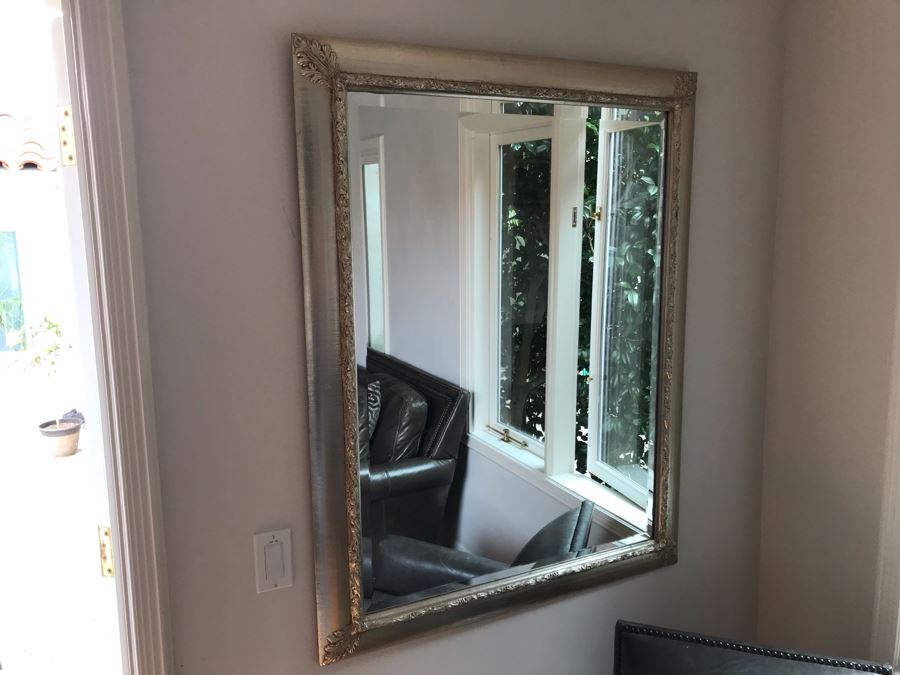 Beveled Glass Silvered Wall Mirror 36 X 46 [Photo 3]