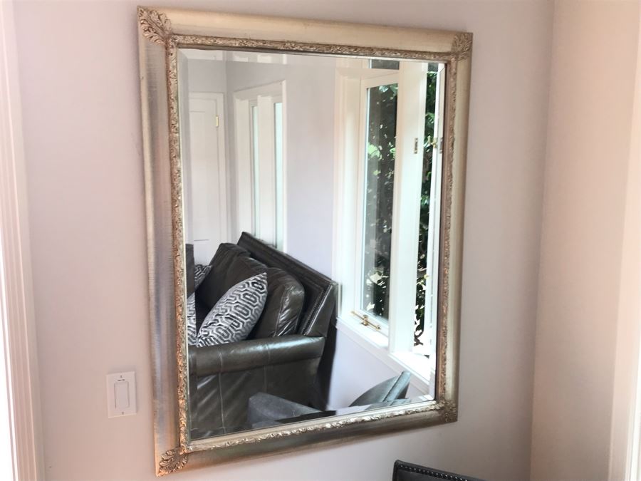 Beveled Glass Silvered Wall Mirror 36 X 46 [Photo 1]