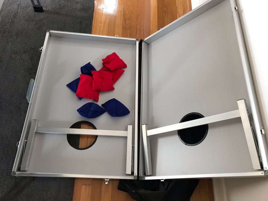 Portable Corn Hole Game With Carrying Tote