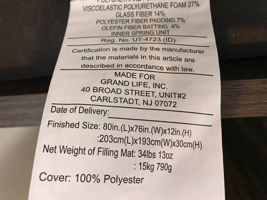 Bedroom Set: Dresser With Mirror 58W X 16D X 36H, Pair Of Nightstands 24W X 16D X 25H And King Size Bed, Mattress And Box Spring - Note This Set Is Pressboard Furniture And Not Solid Wood [Photo 15]