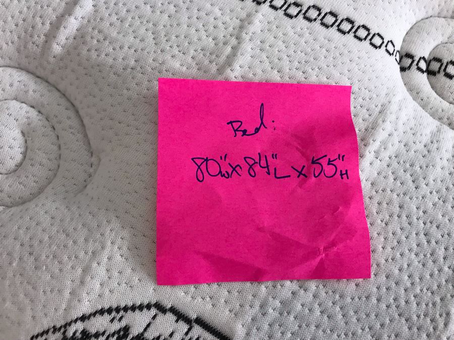 Bedroom Set: Dresser With Mirror 58W X 16D X 36H, Pair Of Nightstands 24W X 16D X 25H And King Size Bed, Mattress And Box Spring - Note This Set Is Pressboard Furniture And Not Solid Wood [Photo 17]