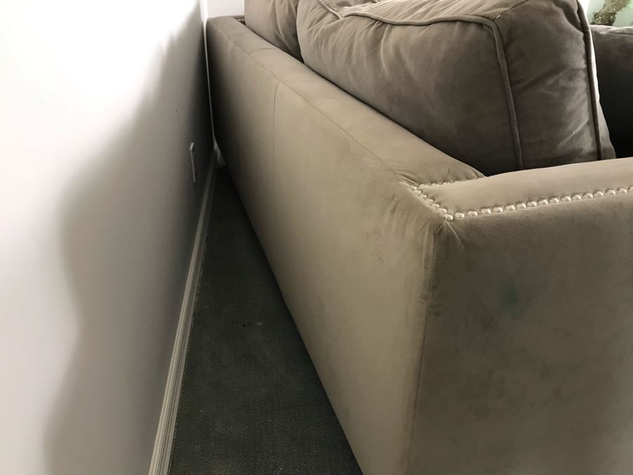 Sofa With Nailheads And (4) Throw Pillows 80W X 43D X 35H [Photo 9]
