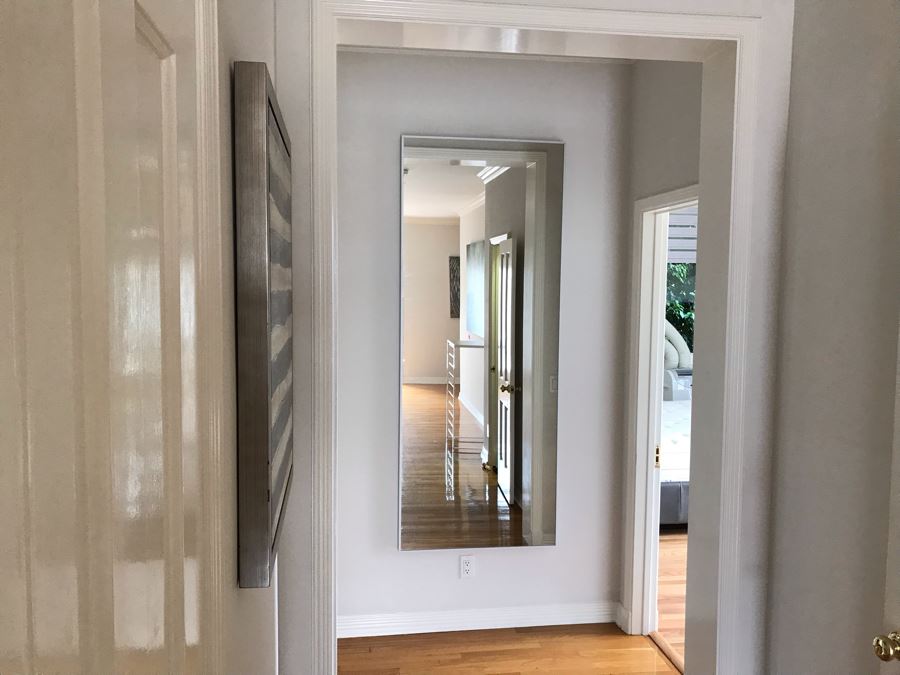 Full Length Wall Mirror With Metal Frame 30 X 77