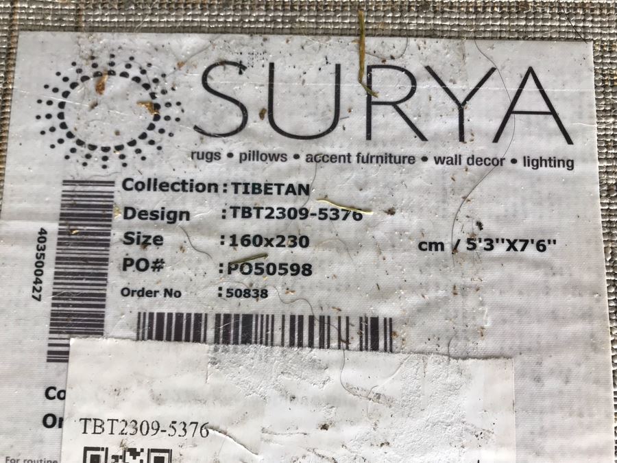 Surya Tibetan Synthetic Area Rug 5'3' X 7'6' [Photo 6]