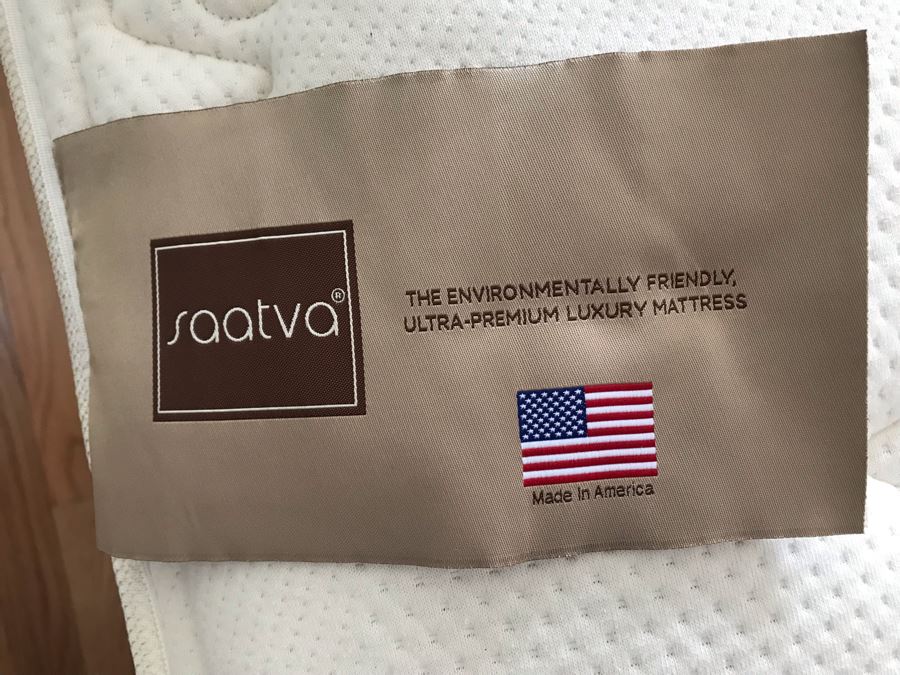 Tufted Padded Bed Headboard And Footboard With Saatva Ultra-Premium Luxury Mattress With Organic Cotton 76W X 96L X 62H [Photo 10]