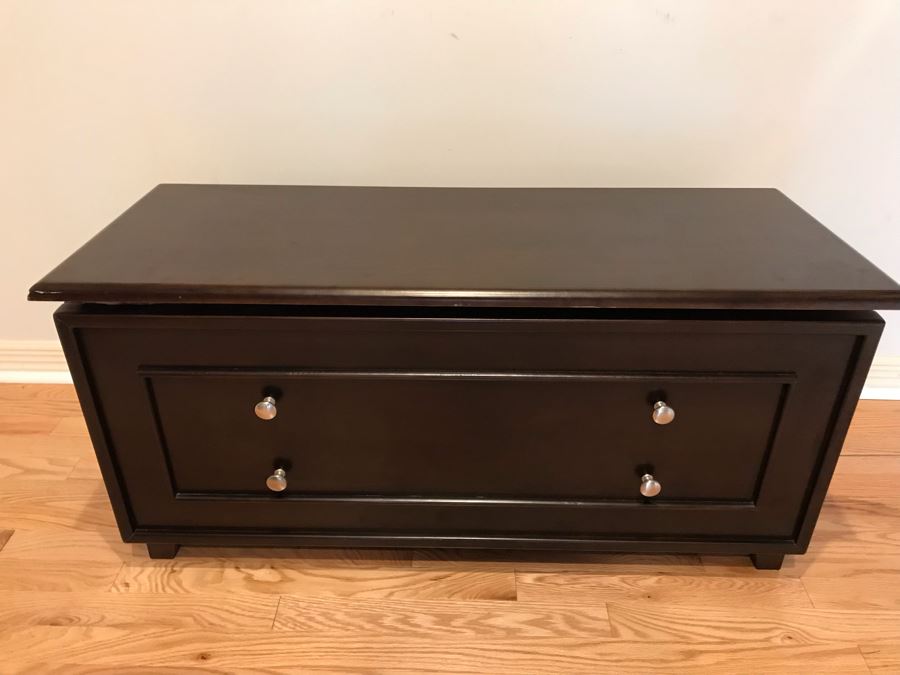 Cedar Hinged Trunk With Various Throw Pillows 40W X 16D X 19H [Photo 5]