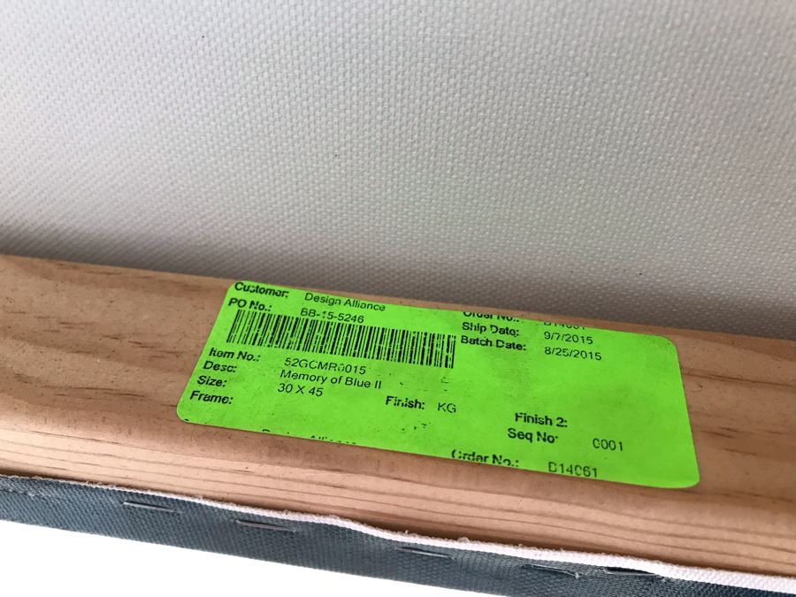 Canvas Print Wall Artwork Memory Of Blue 30 X 45 [Photo 6]