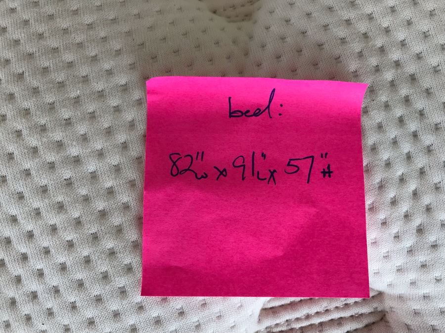 Tufted Upholstered Headboard Bed With Frame And Saatva Luxury Organic Cotton Mattress And Boxspring 82'W X 91'L X 57'H [Photo 7]