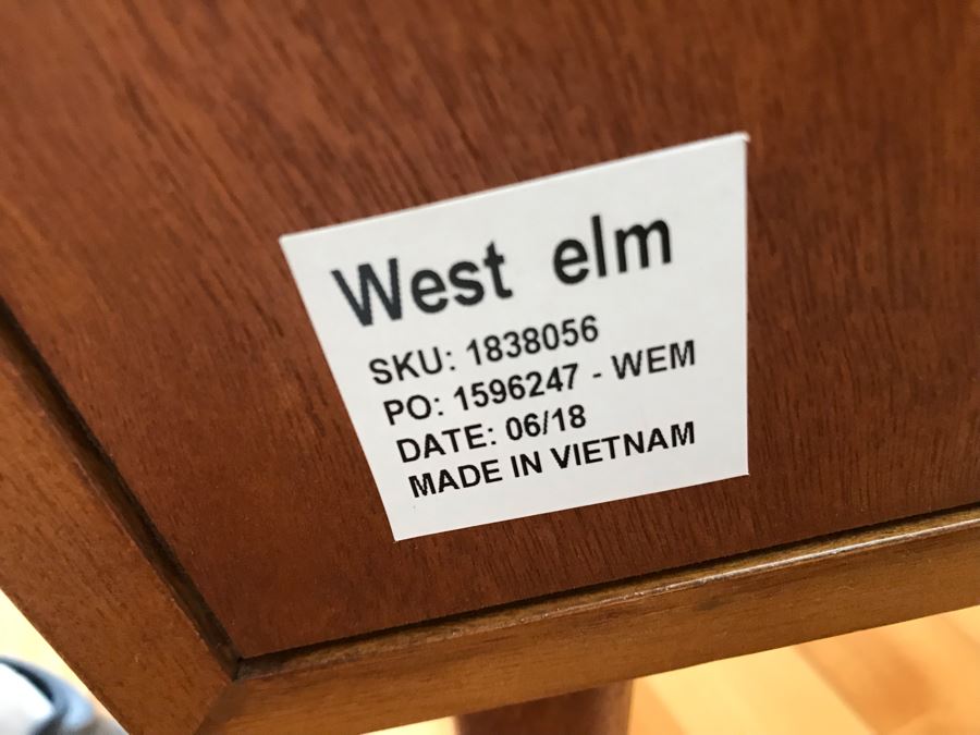 Pair Of West Elm Mid-Century Danish Modern Style Nightstands End Tables 28W X 15D X 30H [Photo 5]