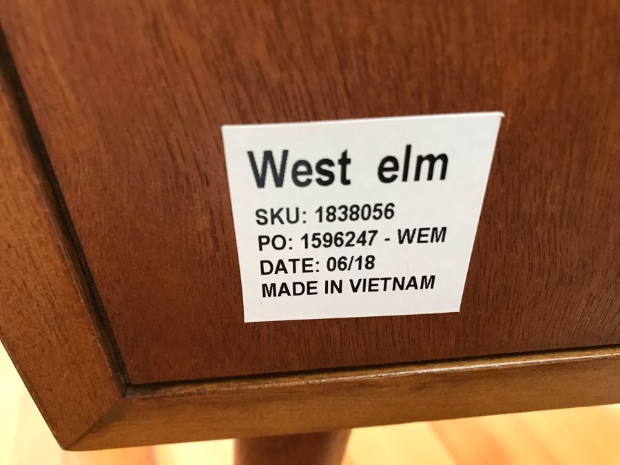 Pair Of West Elm Mid-Century Danish Modern Style Nightstands End Tables 28W X 15D X 30H [Photo 6]