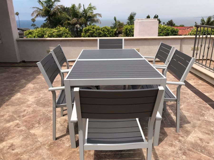 Ikea Outdoor Furniture Table With (6) Chairs Själland 61L X 35W X 29H [Photo 1]