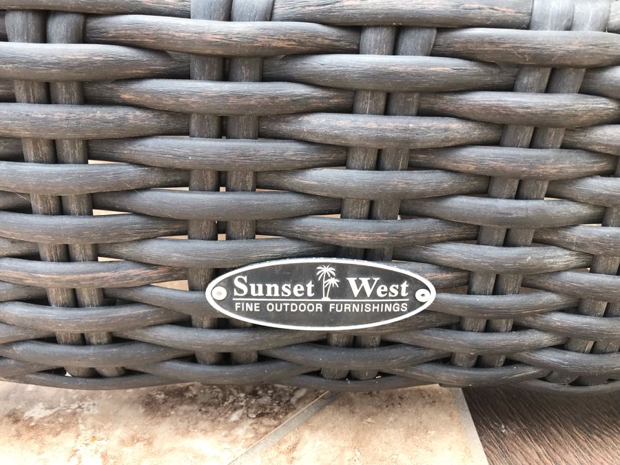 Sunset West Fine Outdoor Wicker Furniture Chaise Lounge Chair 30W X 78L X 18H Retails $1,700 [Photo 6]