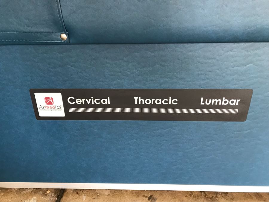 Intersegmental Roller Table Helps Release Muscle Tension Mechanical Massage Table Cervical Thoracic Lumbar Quantum Armedica Manufacturing Corporation 76L X 27W X 27H Retails $3,000 [Photo 4]