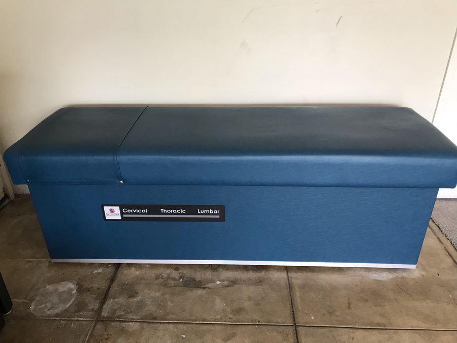 Intersegmental Roller Table Helps Release Muscle Tension Mechanical Massage Table Cervical Thoracic Lumbar Quantum Armedica Manufacturing Corporation 76L X 27W X 27H Retails $3,000 [Photo 2]