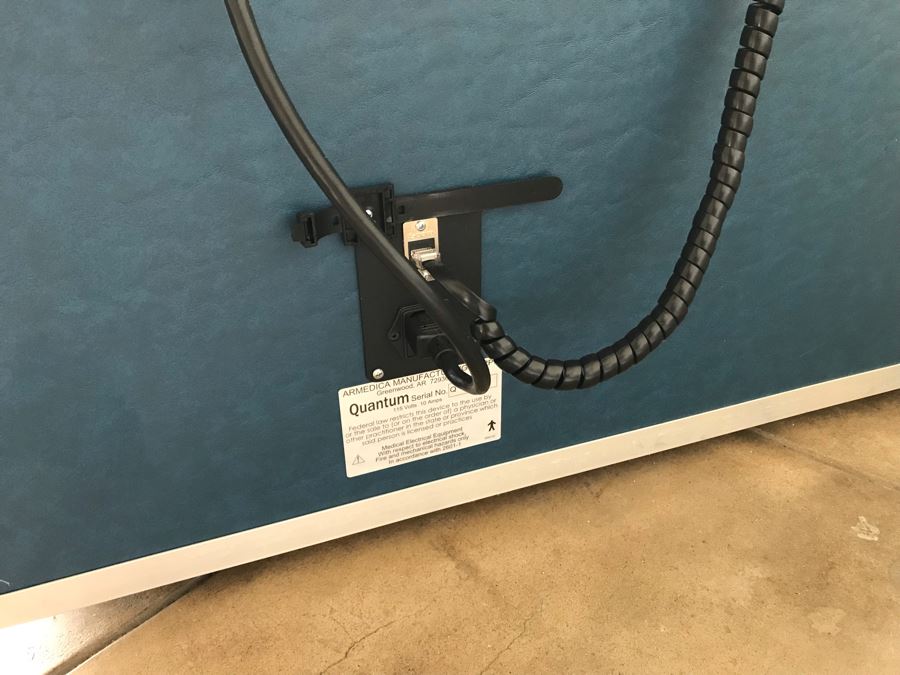 Intersegmental Roller Table Helps Release Muscle Tension Mechanical Massage Table Cervical Thoracic Lumbar Quantum Armedica Manufacturing Corporation 76L X 27W X 27H Retails $3,000 [Photo 10]