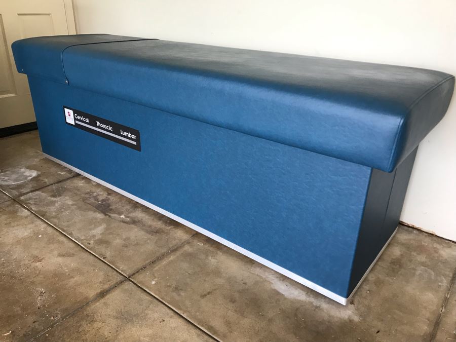 Intersegmental Roller Table Helps Release Muscle Tension Mechanical Massage Table Cervical Thoracic Lumbar Quantum Armedica Manufacturing Corporation 76L X 27W X 27H Retails $3,000 [Photo 3]