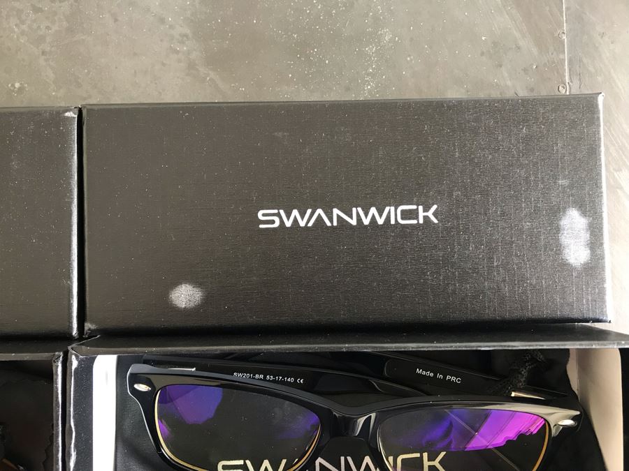 (2) Pair Of Swanwick Glasses - Night Swannies Classic (Black) Regular And Day Swannies Classic (Black) Regular With Boxes [Photo 7]