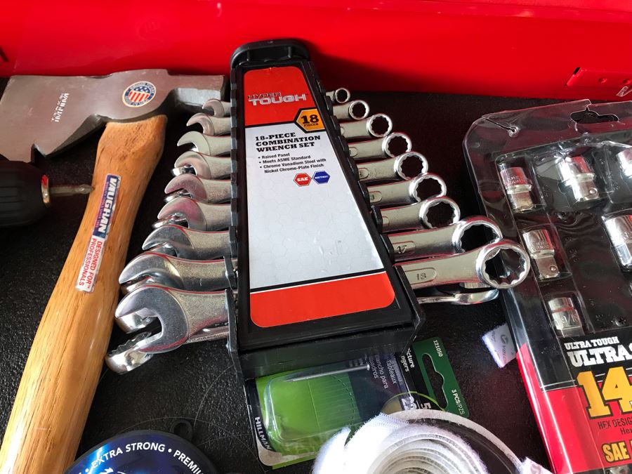 Husky Professional Tool Chest Box On Casters Filled With Tools - See Photos [Photo 15]