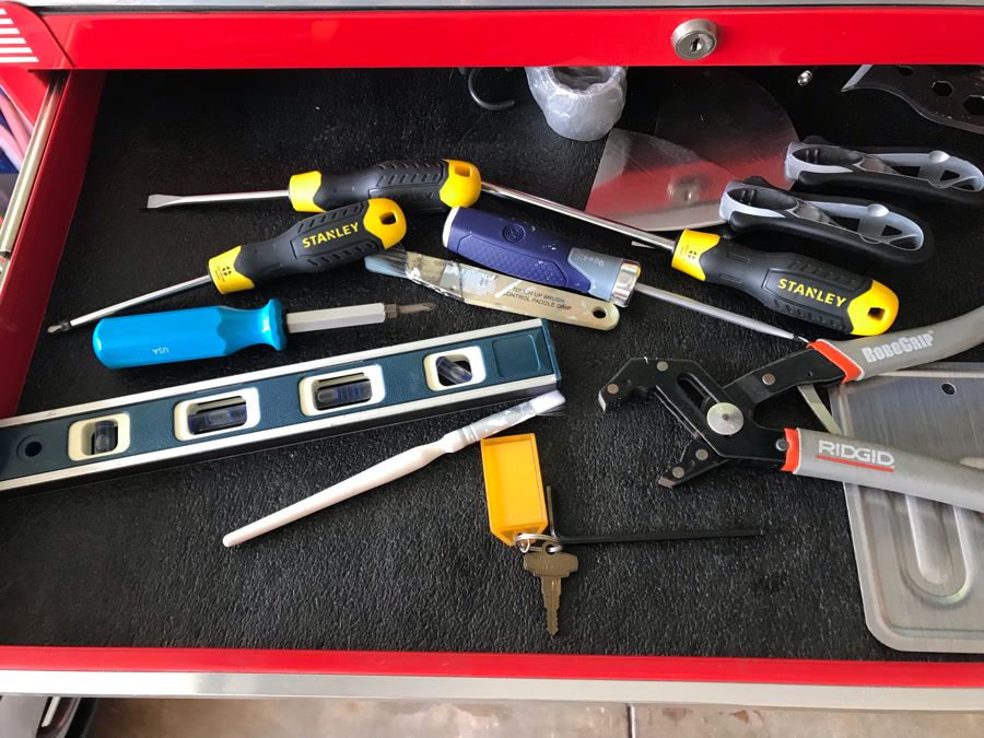 Husky Professional Tool Chest Box On Casters Filled With Tools - See Photos [Photo 5]