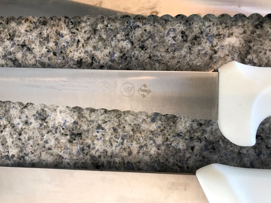 Farberware Knife Set With Wooden Knife Holder And (3) White Handled Knives [Photo 9]