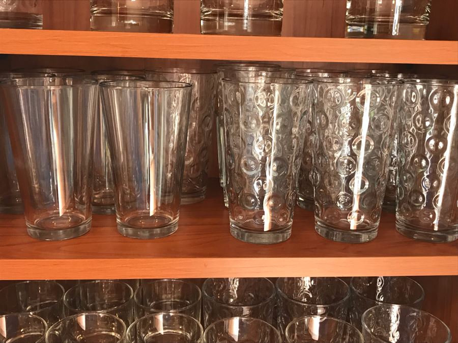 3 Shelves Of Various Glassware [Photo 3]