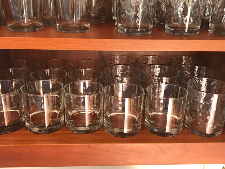 3 Shelves Of Various Glassware [Photo 2]