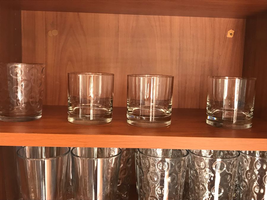 3 Shelves Of Various Glassware [Photo 4]