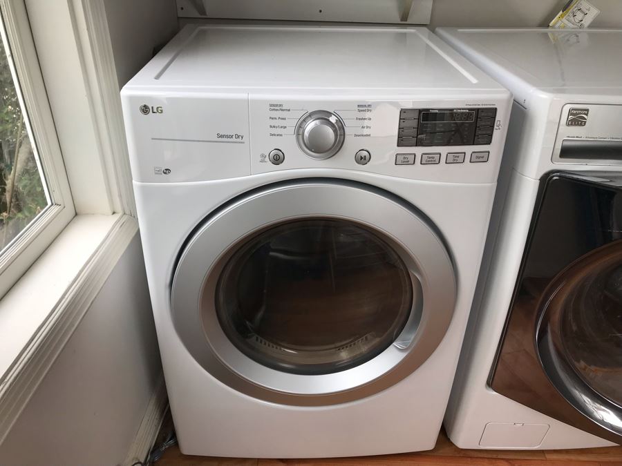 LG Front Load Electronic Dryer Model No DLE3170W With Sensor Dry