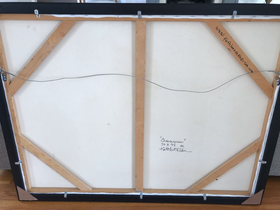 Original Plein Air Oil Painting Signed By Kathleen M Robison Laguna Beach 36 X 48 Retails $2,900 [Photo 12]