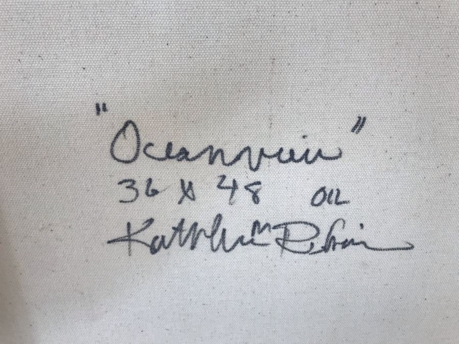 Original Plein Air Oil Painting Signed By Kathleen M Robison Laguna Beach 36 X 48 Retails $2,900 [Photo 14]