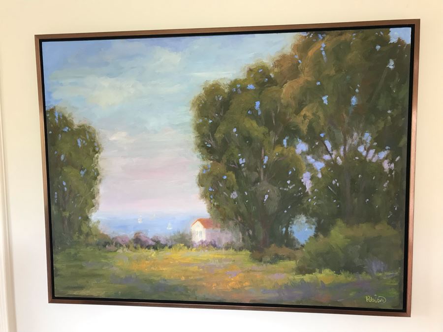 Original Plein Air Oil Painting Signed By Kathleen M Robison Laguna Beach 36 X 48 Retails $2,900 [Photo 1]
