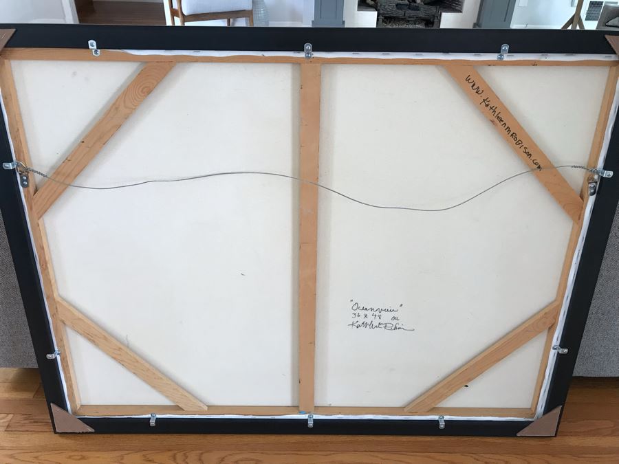 Original Plein Air Oil Painting Signed By Kathleen M Robison Laguna Beach 36 X 48 Retails $2,900 [Photo 10]