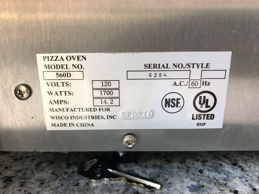 Just Added - Wisco Industries Pizza Oven Model No 560D [Photo 13]