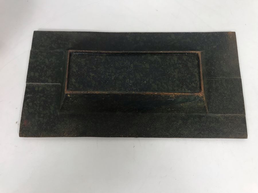 JUST ADDED - Chinese Metal Ashtray And Brass Enamel Footed Indian Bowl With Peacock Decorations [Photo 11]