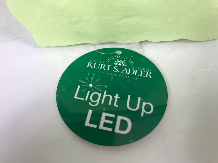 JUST ADDED - (8) New Kurt Adler Light Up LED Irish Ginger Bread Claydough Houses - Retails $312 [Photo 8]