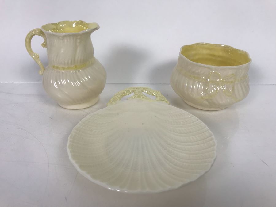 JUST ADDED - 3-Piece Irish Belleek China Lot [Photo 2]