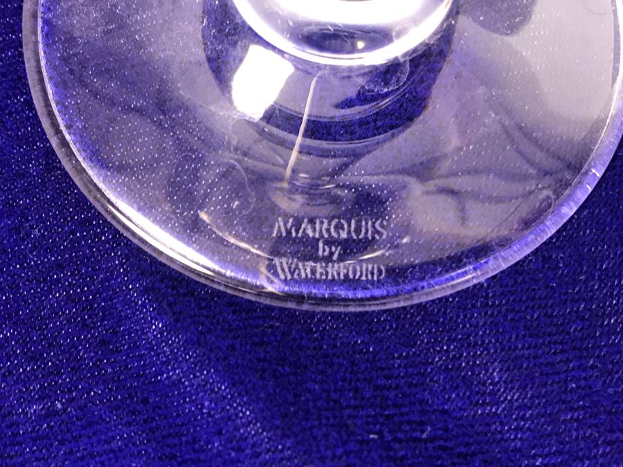 JUST ADDED - Waterford Crystal Lot With (2) Stemware Glasses And Pair Of Candlesticks [Photo 4]