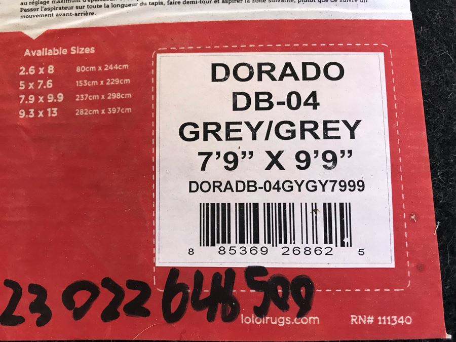 Hand-Stitched Woven Animal Hide Area Rug Made In India Dorado Collection DB-04 By Loloi 9'9' X 7'9' Retails $1,369 [Photo 9]