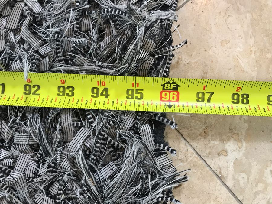 Black, Grey And White Tone Designer Rug By Matorange.com 118' X 96' [Photo 13]