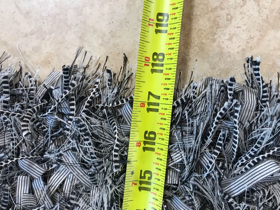 Black, Grey And White Tone Designer Rug By Matorange.com 118' X 96' [Photo 12]