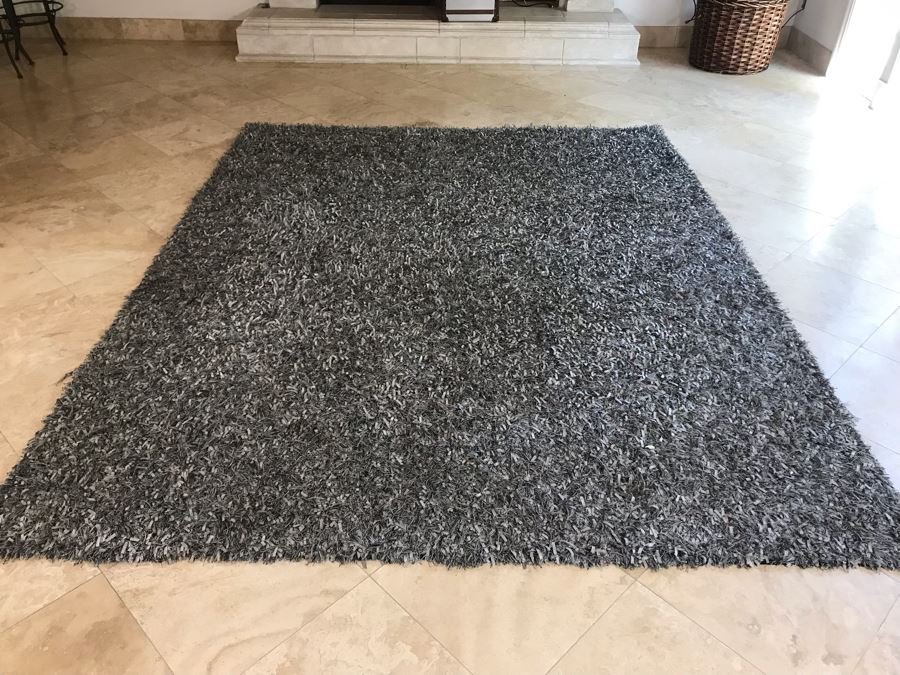 Black, Grey And White Tone Designer Rug By Matorange.com 118' X 96'