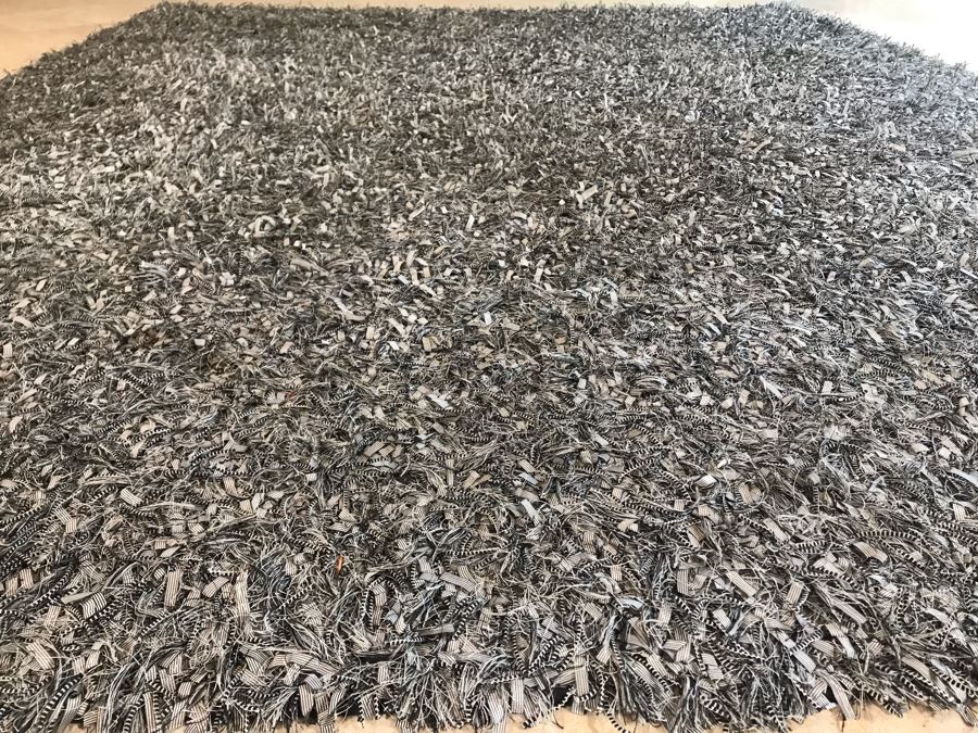 Black, Grey And White Tone Designer Rug By Matorange.com 118' X 96' [Photo 6]