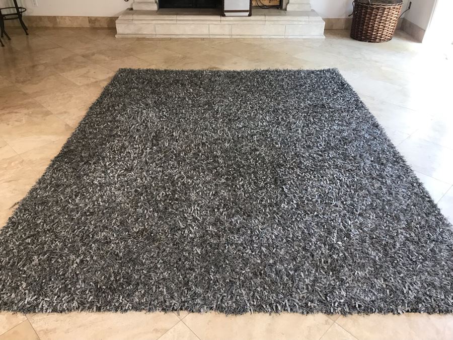 Black, Grey And White Tone Designer Rug By Matorange.com 118' X 96'